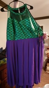 Torrid little mermaid dress, nwt! Size 4